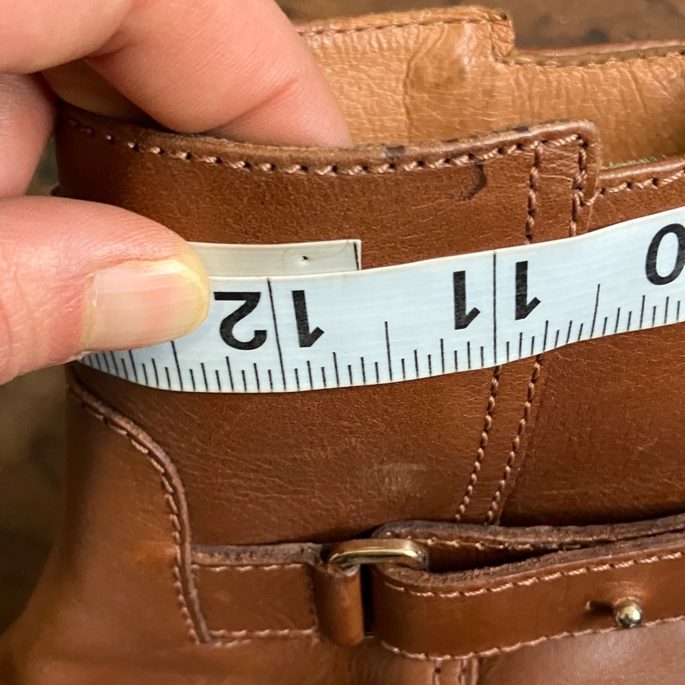 J. Crew Parker leather ankle boots in cognac size 6 - Picture 14 of 14